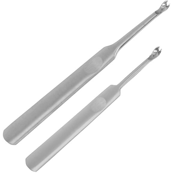 Raindrops Groover Tool, Silver Stainless Steel, for Crafting, Precise Groove Digging, 2Pcs