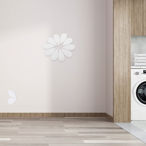 Raindrops Teardrop Mirror Stickers Silver Acrylic Wall Decals for Bedroom Room Decor Self Adhesive