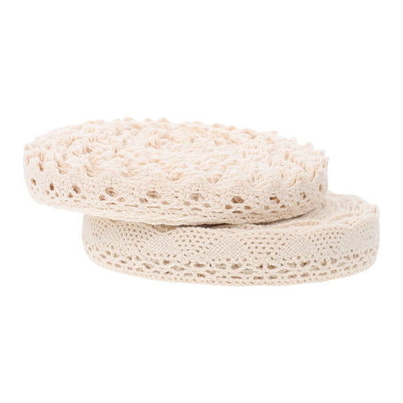 Raindrops Thin Beige Lace Ribbon for DIY Sewing Crafts Wrapping and Hair Accessories Decoration