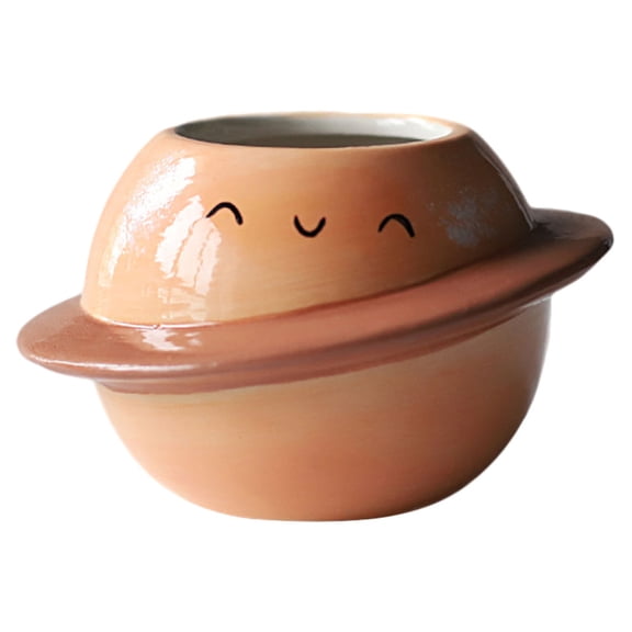 Raindrops Simple Flower Pot Succulent Cute Planter Pots for Plants Orange