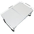 thumbnail image 1 of Raindrops White Aluminum Alloy Outdoor Table for BBQ Camping and Travel Simple Foldable Ultra-light Desk, 1 of 8