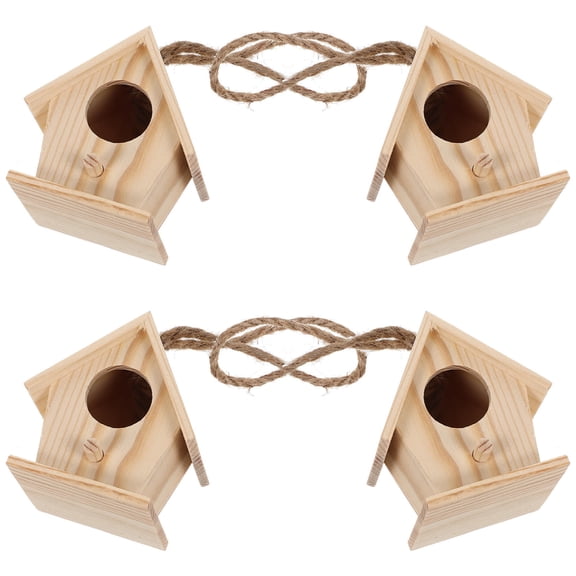 Raindrops Decorative Beige Bamboo Bird Nest for Realistic Garden and Wedding Use