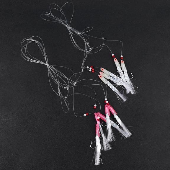 Raindrops Simulated Fish Skin Hooks with PVC and Carbon Steel for Fishing Use Assorted Color 10 Pcs Powerful Temptation 2.5in