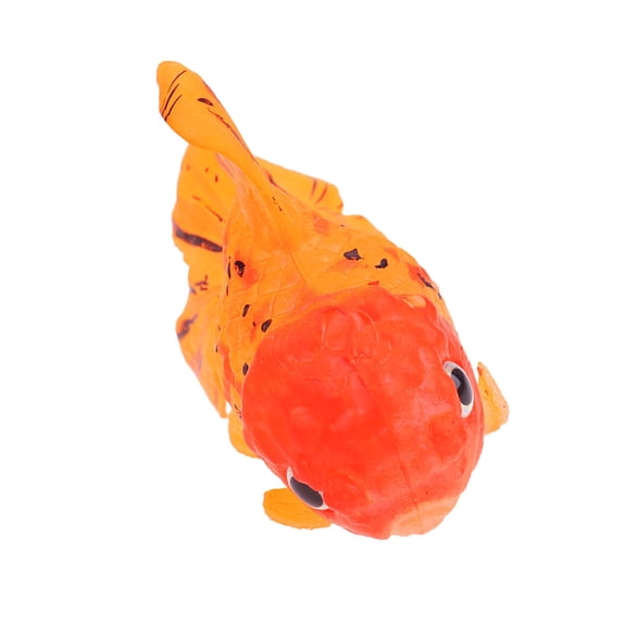 Raindrops Floating Orange Artificial Fish for Aquarium Decor with Vivid Details