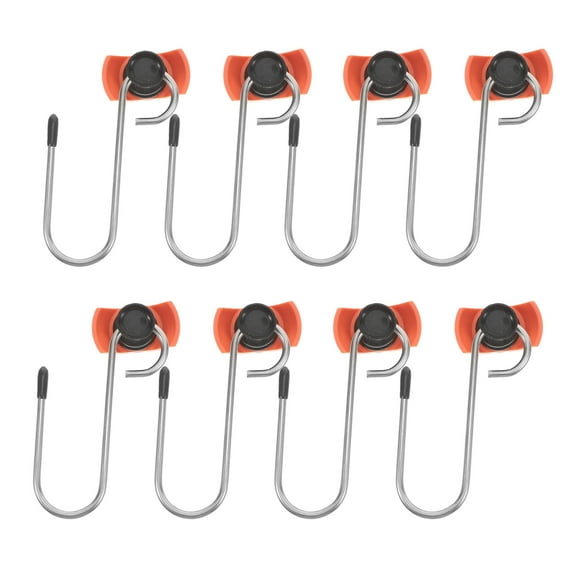 Raindrops Plastic Tie Down Hooks Multi For Transportation Industry 8Pcs 5.1X2.8X1In