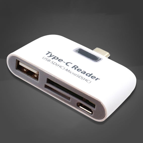 Raindrops Usb Hub for Laptop Type-C Devices Hub 1Pcs White
