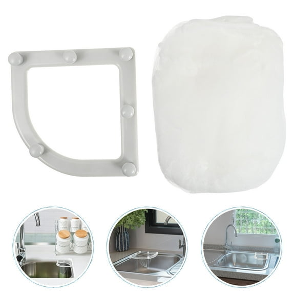 Raindrops Sink Filter Bag Kitchen Net Accessories Strainer Basket Light Grey