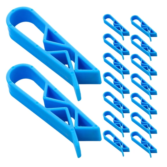 Raindrops Skyblue Heavy Duty Plastic Bag Grips for Garbage Bags Prevent with Design 40 Pcs