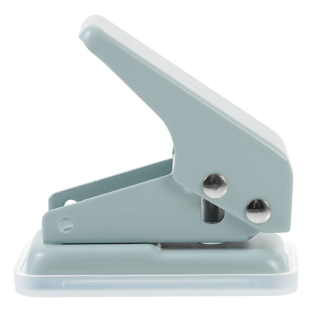 Raindrops Skyblue Hole Punch for Crafting with Plastic and Metal Construction 1hole Puncher