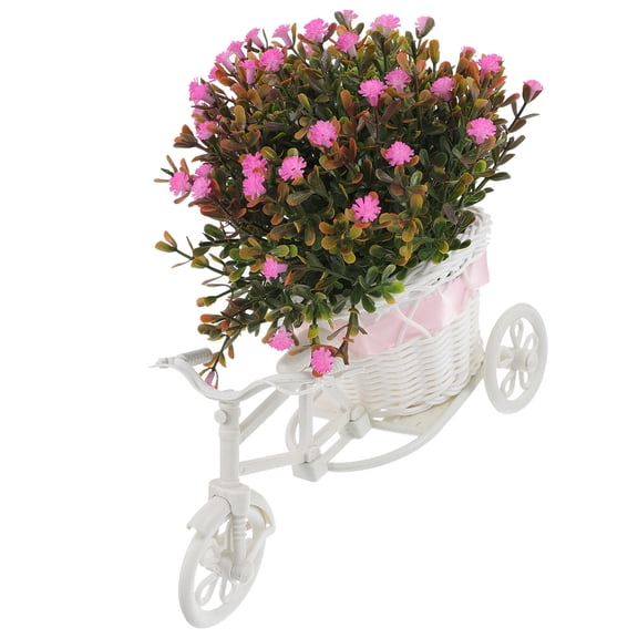 FOMIYES Artificial Bonsai Tree with Lifelike Flowers, Faux Potted Plant Table Centerpiece for Home, Office, and Indoor Decoration