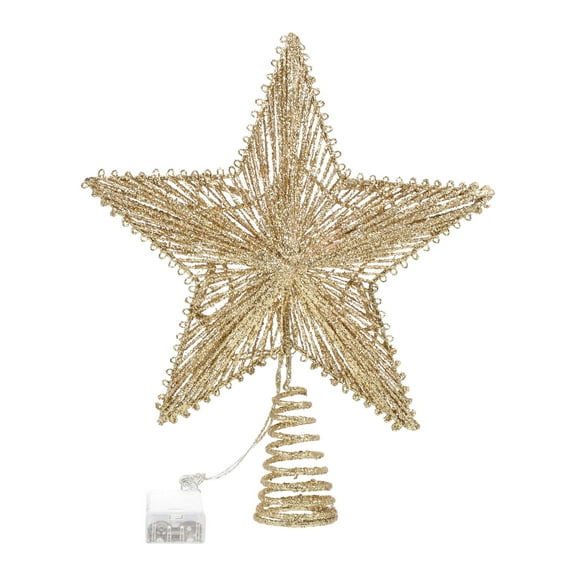 Raindrops Small Christmas Star Tree Topper Decoration for Family Holiday Celebrations 1 Piece