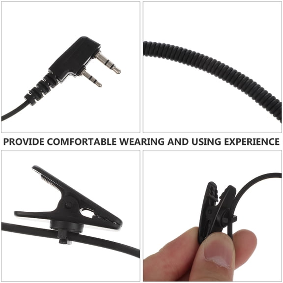 Raindrops Small In Ear Earpiece Assorted Color Pu Material For Communication 1Set 80x2.5Cm