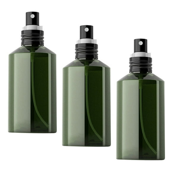Raindrops Small Plastic Spray Bottles 3Pcs Portable Spray Bottle 4.65x11.5cm Dark Green for General Users