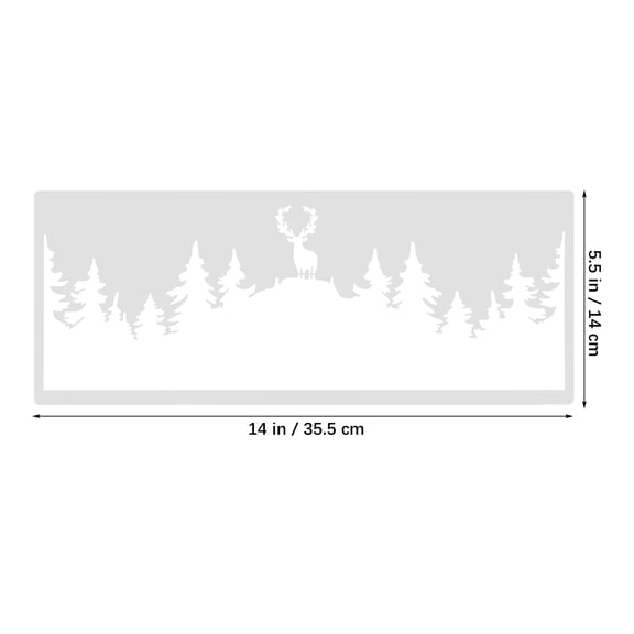 Raindrops 10Pcs Small White Plastic Stencils for Painting Tree Pattern Graffiti Holiday Art