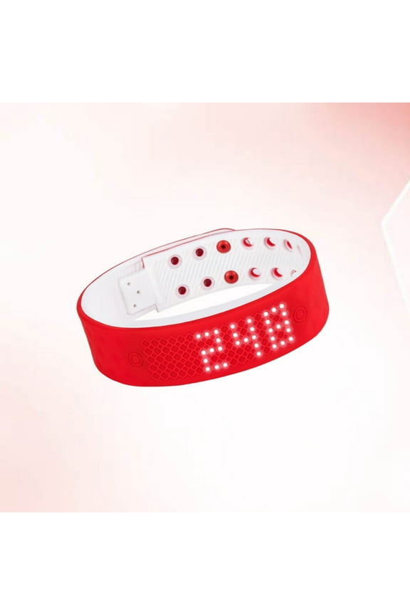 Smart Bracelet Sports Wrist Watch with Silicone Band Red LED Wristband for Accurate Step Counting