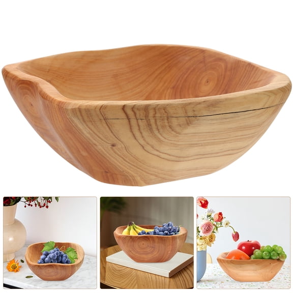 Raindrops Snack Platter for Outdoor Serving Wood Light Brown Easy to Clean 1 Piece