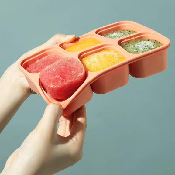 Raindrops Orange Silicone Snacking Container for Parents 1Pcs