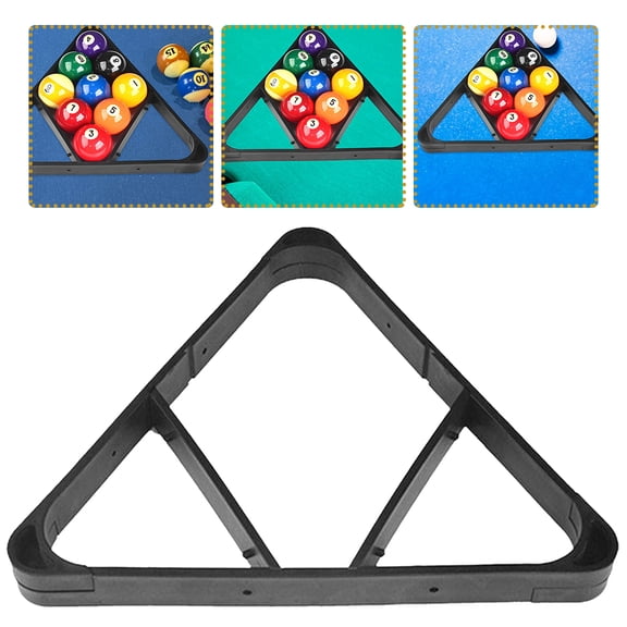 Raindrops Snooker Fixing Rack Pool Table Accessory Black Plastic Ball Organization Outdoor Activities 1Pcs