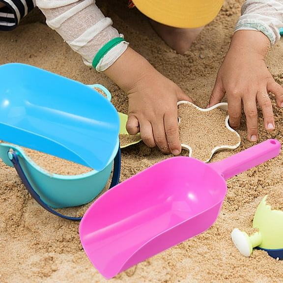 Plastic Hand Scoop 3 Pcs Mini Sand Shovels for Gardening, Beach, Snow, Planting, and Beach Toys - Random Colors