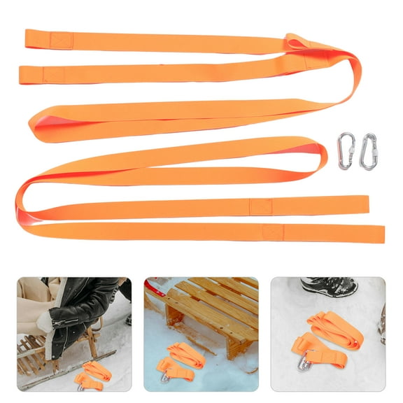 Raindrops Snowmobile Tow Strap Tow Rope Belt Heavy Duty ATV Tow Strap Towing Rope for Snowmobile Sled Snowmobile Accessories