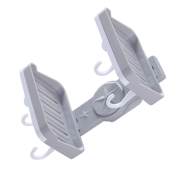 Raindrops  Soap Holder Double Layer Dispenser Dish with Hook for Walls