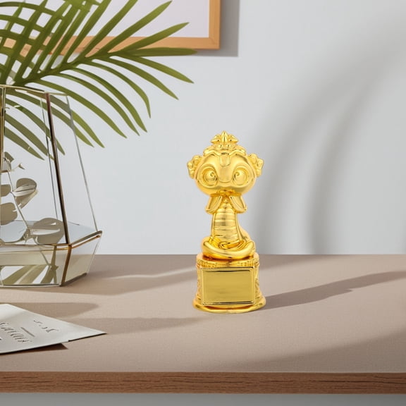 Raindrops Unique Golden Resin Trophy for Celebrations and Annual Gatherings