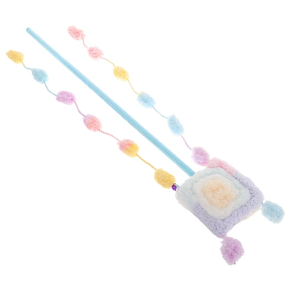 Raindrops Soft Plush Cat Teaser for Indoor Cats Macaron Colors Meticulous Craftsmanship