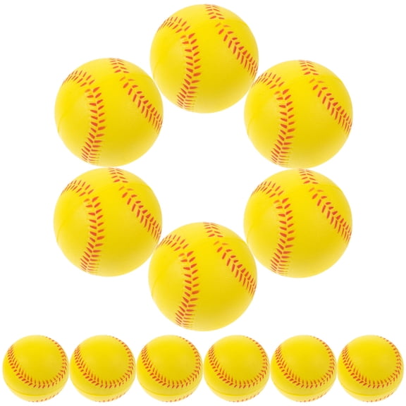 Raindrops 12Pcs Flexible PU Training Baseballs Safe Softballs for Indoor and Outdoor Sports Use