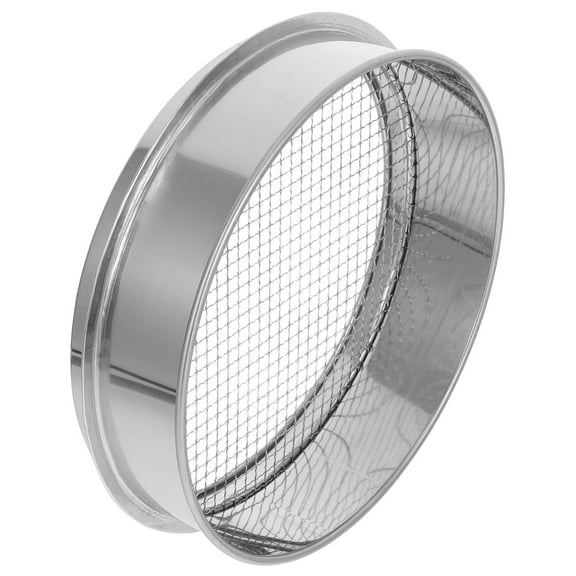 Raindrops Garden Soil Sifter Pan with Stainless Steel Mesh for Sand Rock Compost Sifting