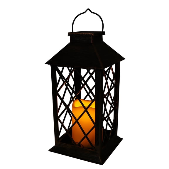 Raindrops Solar Lights Garden Lamps Candle Storm Lantern Led