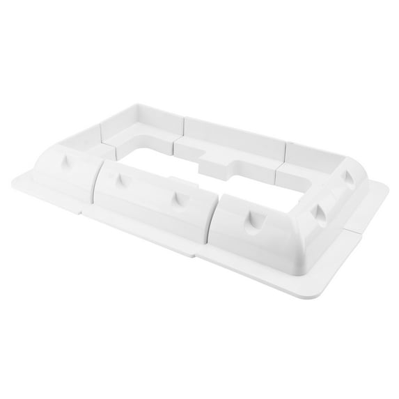 Raindrops Solar Mounting Rack Solar Bracket Solar Panel Support 15x15cm White