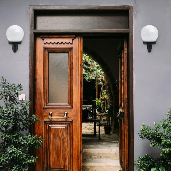 Raindrops Solar Powered Outdoor Lights Black Plastic Weatherproof for Illumination 2 Pieces