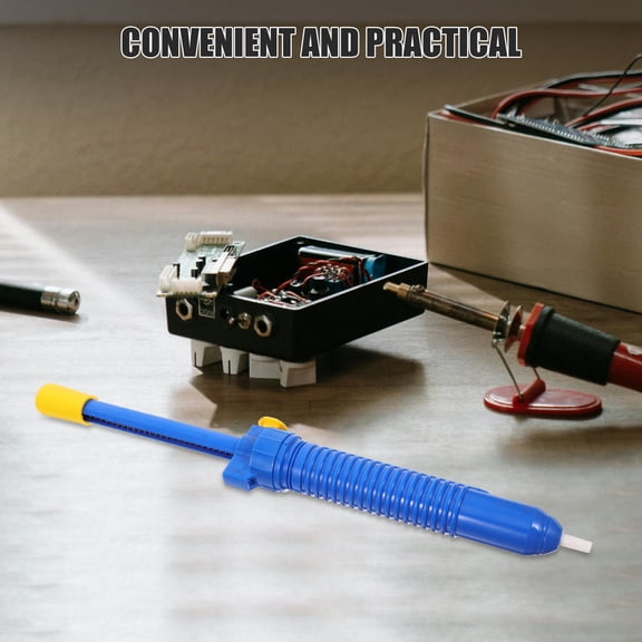 Raindrops Manual Desoldering Tool, Durable Plastic, Easy Operation, Blue, for ering Projects