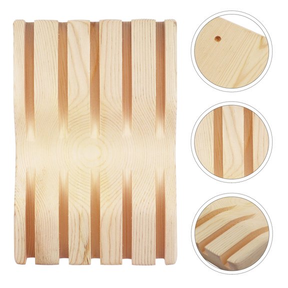 Raindrops 1Pcs Barber Storage Organizer Scissors Storage Display Wood Color for Home Use