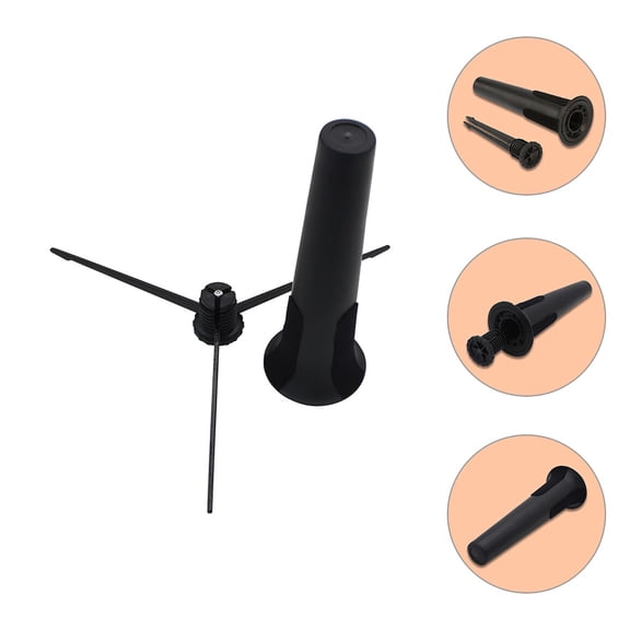 CHICHUMID Multipurpose Soprano Saxophone Stand Black Hard Plastic and Iron for Music Practice and Performance 1Pcs