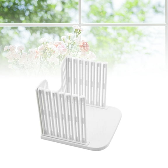 Raindrops Plastic Toast Slicer White ABS Resin Manual Bread Cutter Foldable and Easy to Store