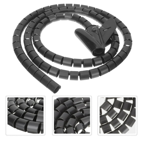 Raindrops Spiral Winding Cable Management Flexible Wire Wrap Line Coiled Tube