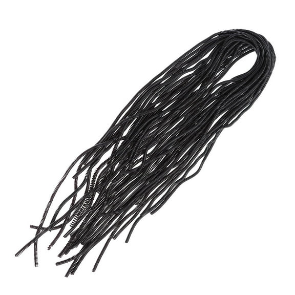 Raindrops Spiral Wire Protectors Cable Sleeves for Charger Headphone Charging Cable Black 60 x 1 x 1cm