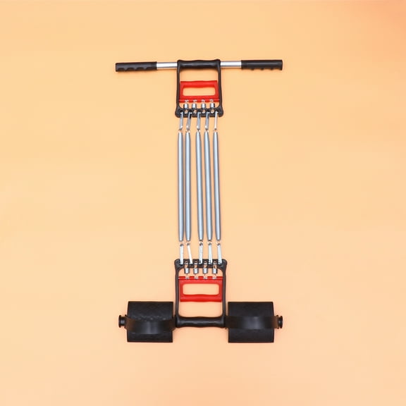 Raindrops Spring Pedal Rally Muscles Strengthen Exerciser 70x28in Black For Home Gym Equipment 1Pcs