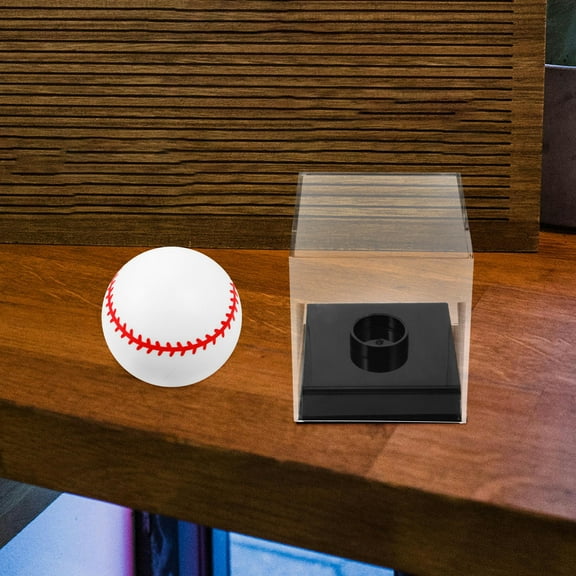 Raindrops Square Baseball Display Case Clear Acrylic Cube Baseball Holder Transparent Showing Box Baseball Holders For Balls Display Acrylic Display Case