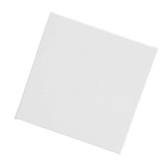 Raindrops  Square Stretched Canvas Water Color Painting Board White Frame