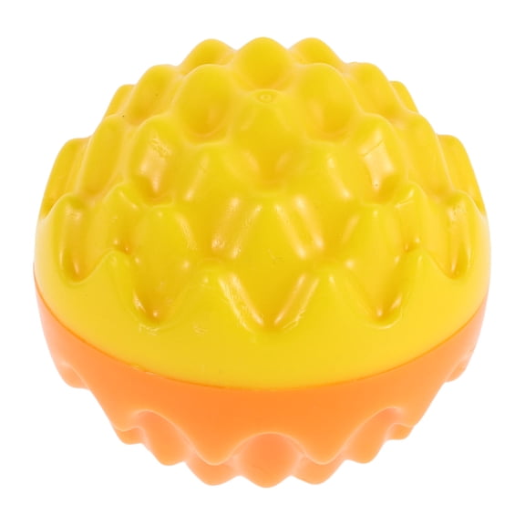 Raindrops Squeaky Balls for Dogs Yellow PP 1Pack Dog Chew Squeaky Toy for Teeth Cleaning
