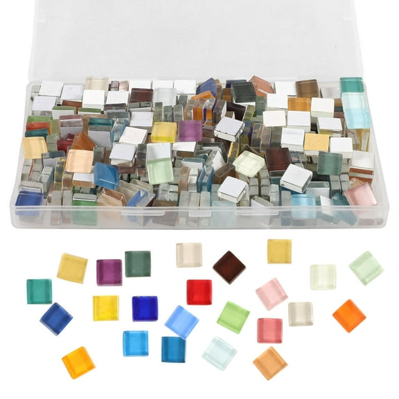 Raindrops Stained Glass Craft Assorted Color Crystal Glass Diy Craft Square Modern Style Craft Enthusiasts