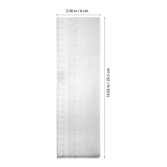 Raindrops Stainless Steel Cake Smoother with Scale for Icing and Baking Practical Home Use 9.84 Inches