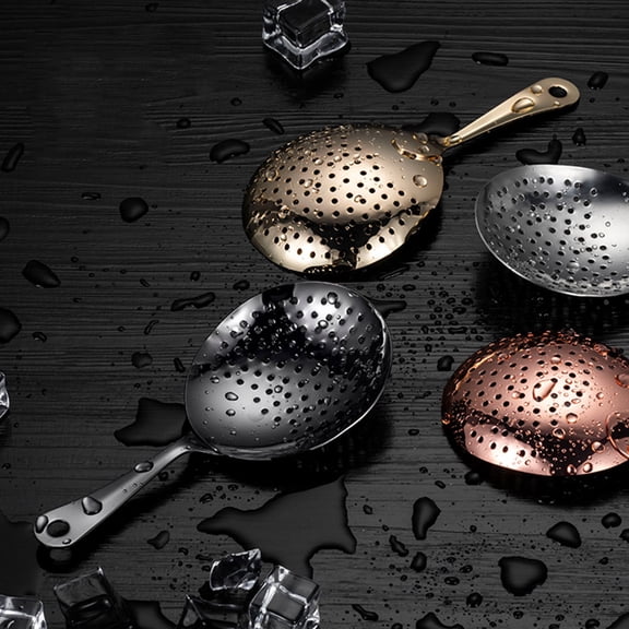 Raindrops Stainless Steel Cocktail Strainer for Mixed Drinks Ergonomic Design Easy to Use Size