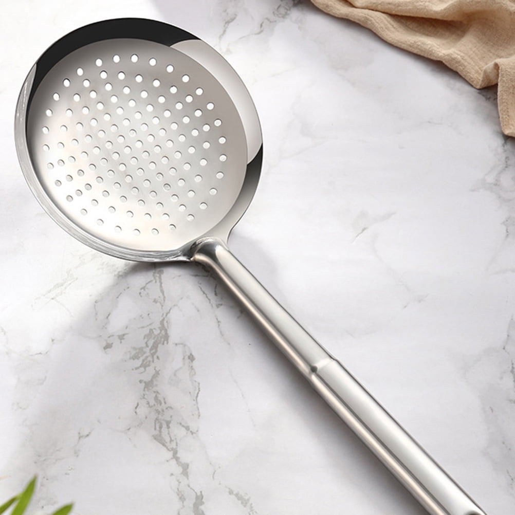 Raindrops Slotted Scoop Stainless Steel Food Serving Spoon with High ...