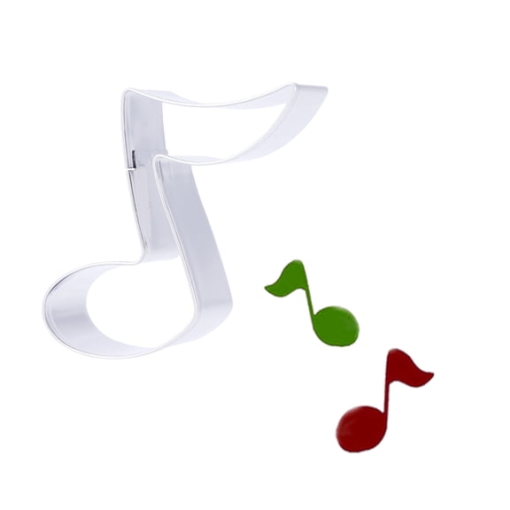 Raindrops Stainless Steel Cookie Cutters Musical Note Shape for Baking Use Easy to Clean Silver 2 Inch