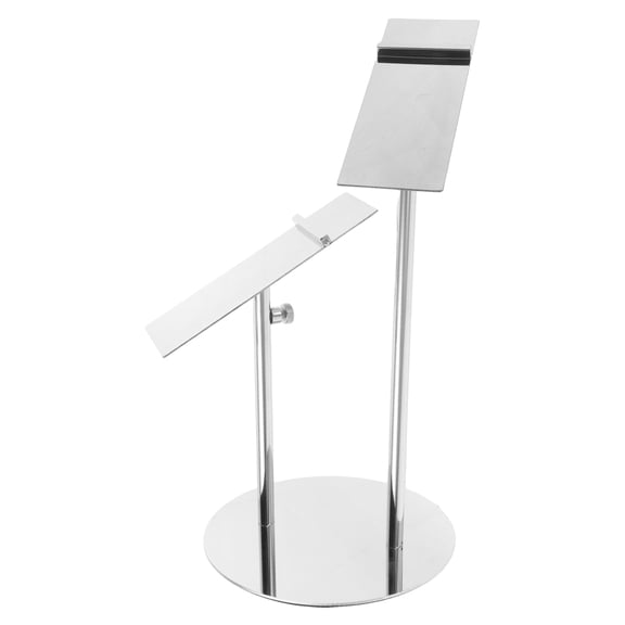 FOMIYES Adjustable Stainless Steel Shoe Display Rack for High Heels, Sandals, Sneakers - Retail Store Organizer
