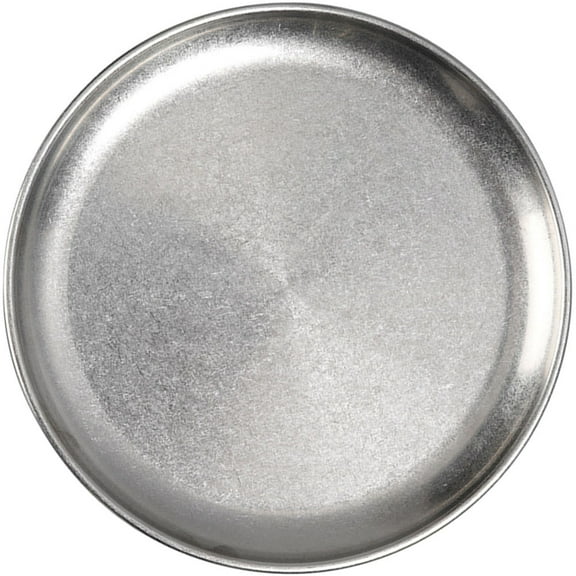 Raindrops Stainless Steel Dinner Plate Silver Color Healthy shatterproof Dishwasher Safe for Home 10.5 Inches