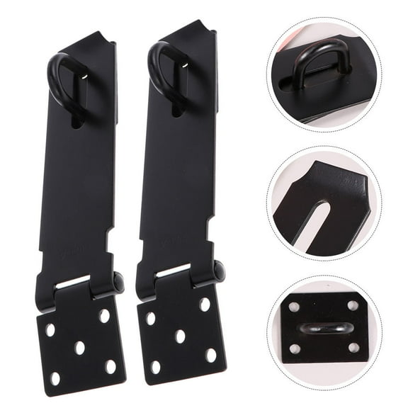 Raindrops Stainless Steel Door Lock Clasp Lock Latch 2Pcs Secure Locking Latch for Desks Pet Cages Gates